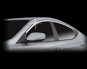 Накладки на верхние уплотнители дверей хромированные комплект 4шт. для Hyundai Elantra MD 2010-2016