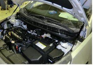 Упор гидропневматический капота с крепежем, 2шт, для авто Hyundai Solaris 2010-
