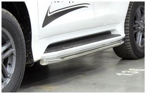Окантовка штатных подножек диам.53мм, нержавейка, для авто Lexus LX570 2015-