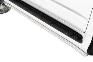 Окантовка штатных подножек диам.42мм, нержавейка (возможен заказ черного или серого цвета), для авто Lexus GX460 2010-2013, 2013-