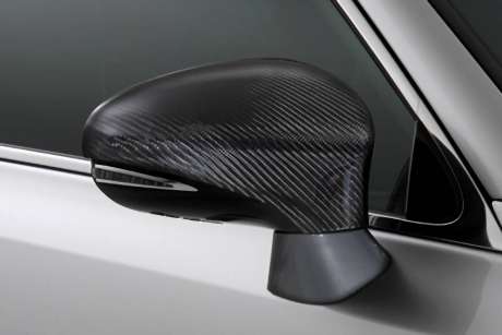 Накладки на зеркала карбоновые Toms для Lexus GS F (оригинал, Япония)