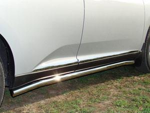 Пороги труба 60 мм полир. нерж. сталь (2009-2011) Lexus RX-350/450 (2009 - )