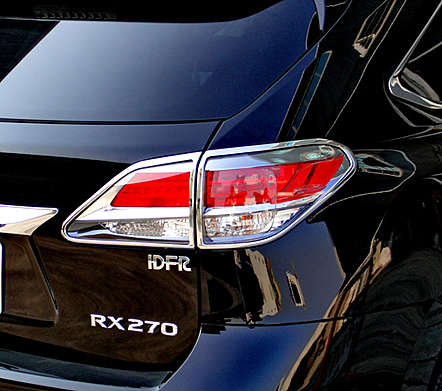 Накладки на задние фонари хромированные IDFR 1-LS603-02C для Lexus RX 350 RX 450h 2012-2015
