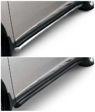 Подножки-трубы диам.57мм, нержавейка (возможен заказ сталь с черным покрытием -60%), для авто Lexus RX (вкл. Sport) 2009-2016 (LRX35-12.007)