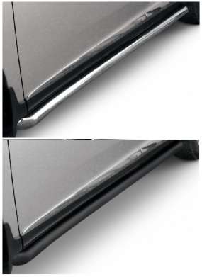 Подножки-трубы диам.76мм, нержавейка (возможен заказ сталь с черным покрытием -60%), для авто Lexus RX (вкл. Sport) 2009-2016 (LRX35-12.006)