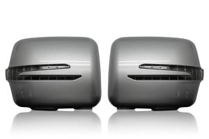 Корпуса зеркал с повторителями поворотов (серебро, стиль AMG 2012г.) для моделей до 2006г.