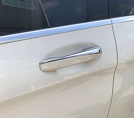 Накладки на ручки дверей хромированные IDFR 1-MB332-07C для Mercedes Benz X253 GLC Class 2015-2019