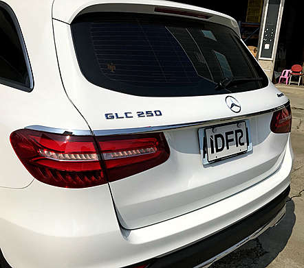 Молдинги на крышку багажника и задние фонари хромированные IDFR 1-MB332-10C для Mercedes Benz X253 GLC Class 2015-2019