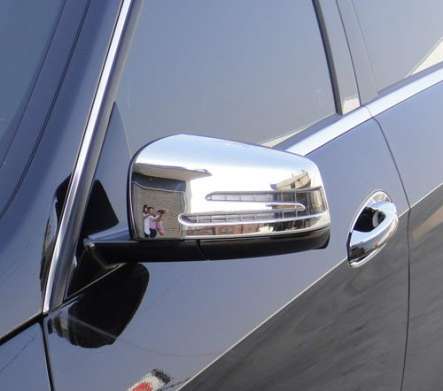 Накладки на зеркала хромированные IDFR 1-MB207-07C для Mercedes-Benz E-Class W212 2009-2013