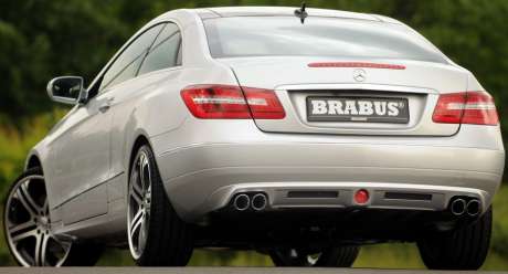 Накладка (диффузор) на задний бампер Brabus для Mercedes E-class Coupe C207 (оригинал, Германия)