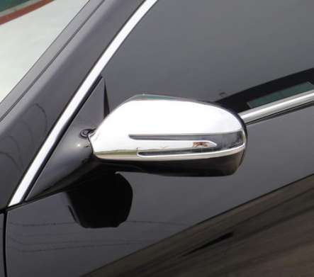 Накладки на зеркала хромированные IDFR 1-MB172-04C для Mercedes-Benz W207 Coupe 2009-2013