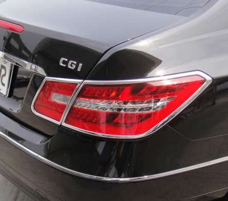 Накладки на задние фонари хромированные IDFR 1-MB172-02C для Mercedes-Benz W207 Coupe 2009-2013