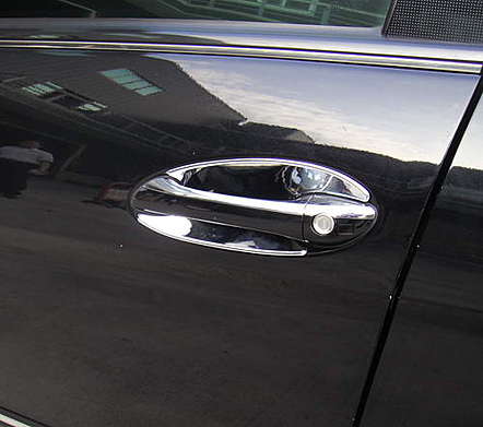 Накладки под ручки дверей хромированные IDFR 1-MB050-07C для Mercedes Benz W245 B-Class 2005-2012 