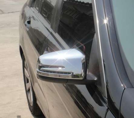 Накладки на зеркала хромированные IDFR 1-MB191-04C для Mercedes Benz W218 CLS Class 2011-2014 