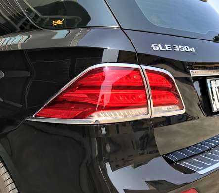 Накладки на задние фонари хромированные IDFR 1-MB354-02C для Mercedes-Benz W166 GLE Class 2015-2019