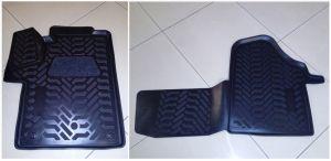 Ковры в салон передние 3D-стиль полиуретановые черные с бортиками (с ворсовым подпятником), для авто Mercedes Vito, V-Class W447 2014-