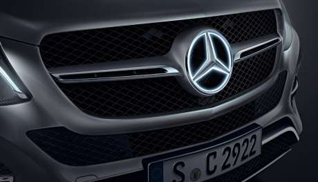 Звезда эмблема с подсветкой оригинал A1668173000 для Mercedes-Benz X166 GLS-Class 2016-2019 