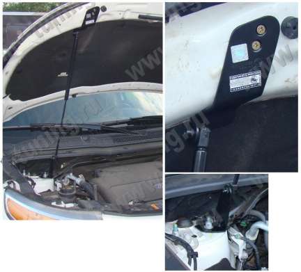 Упор гидропневматический капота с крепежем, для авто Ford Explorer 2010-