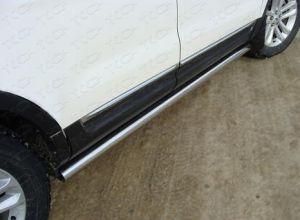 Подножки-трубы диам.76мм, нержавейка, для авто Ford Explorer 2011-