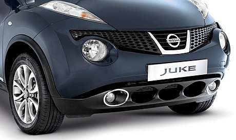 Накладки на противотуманные фары хромированные оригинал KE5401KA80 для Nissan Juke 2010-2014
