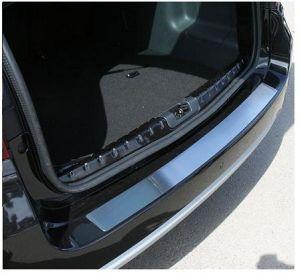 Накладка на задний бампер без логотипа узкая, нержавейка, для авто Renault Duster 2012-, Nissan Terrano 2014- (NTER.36.3998)