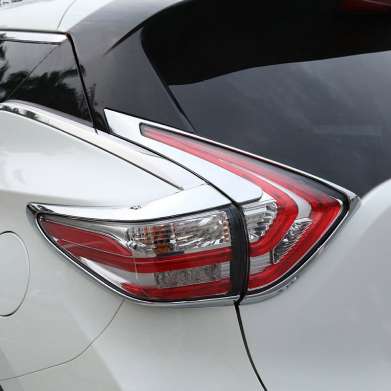 Накладки на задние фары хромированные для Nissan Murano 2015-