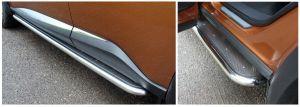 Подножки с листом диам.42мм, лист и окантовка нержавейка, для авто Nissan Murano Z52 2016-