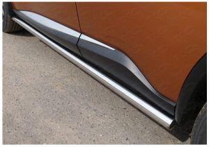 Подножки-трубы диам.60мм, нержавейка, для авто Nissan Murano Z52 2016-