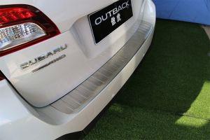 Защитная накладка на задний бампер стальная OEM style для Subaru Outback 2014-