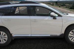 Молдинги на двери хромированные для Subaru Outback 2014-