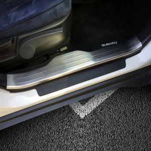 Накладки на пороги стальные комплект 4шт. для Subaru Outback 2014-