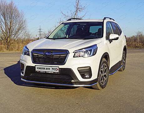 Защита передняя нижняя 42,4 мм код SUBFOR18-17 для Subaru Forester S5 2018-2023