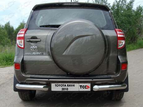Защита задняя (уголки) 76,1 мм код TOYRAV10-05 для TOYOTA RAV4 2010-2013
