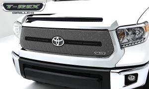 Решетка радиатора стальная сетка под логотип T-Rex для Toyota Tundra 2014-