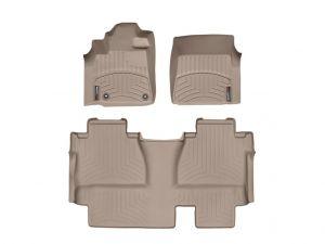 Коврики в салон бежевые WheterTech DigitalFit® FloorLiner™ для Toyota Tundra Double Cab 2014- (без заднего ящика для хранения)