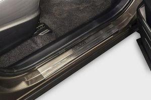 Накладки на внутренние пороги (компл.4шт.), нержавейка, для авто Toyota RAV4 2013-