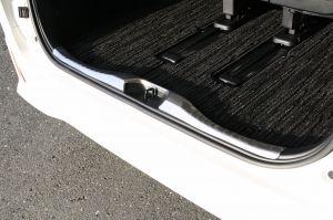 Накладка на пластик в багажнике стальная для Toyota Alphard 2015-