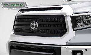 Решетка радиатора черная стальная с вырезом под эмблему T-Rex 51966 для Toyota Tundra 2018- 