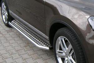 Подножки с листом диам.60мм, нерж., для авто VW Touareg 2010-