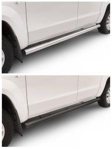 Подножки-трубы диам.76мм, нержавейка (возможен заказ сталь с черным покрытием -60%), для авто Volkswagen Amarok 2010-2016