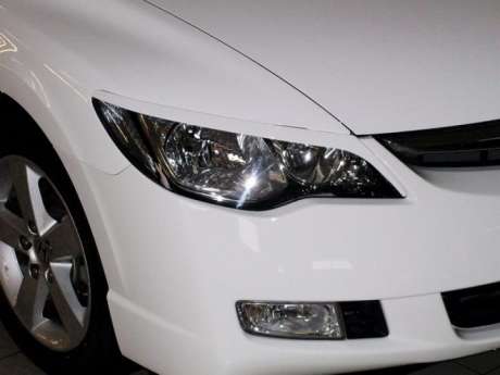Реснички на фары Honda Civic 4D 2006-2012 var№1 узкие