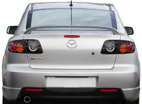 Спойлер на крышку багажника под покраску Sport для Mazda 3 Sedan 2003-2008
