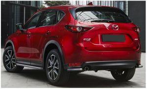 Защита заднего бампера уголки диам.42мм, нержавейка, для авто Mazda CX-5 2017-
