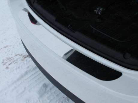 Накладка на задний бампер (лист зеркальный) код MAZ615-07 для Mazda 6 2015-