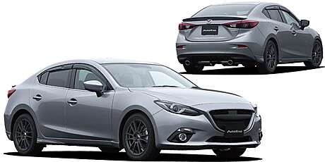 Спойлер крышки багажника Autoexe для Mazda 3 и Mazda Axela в кузове седан 2014-2019