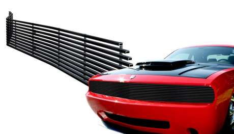 Решетка радиатора черная стальная Phantom style для Dodge Challenger 2009-2014