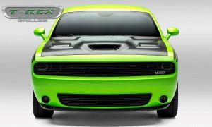 Решетка радиатора черная стальная T-REX 6214191 Phantom Style для Dodge Challenger 2015-