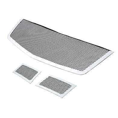 Решетка радиатора и решетки в бампер стальные с черной сеткой 2шт. для Cadillac Escalade 2007-2014