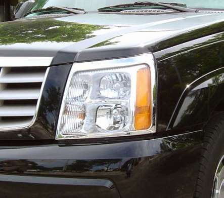 Накладки на передние фары хромированные IDFR 1-CD530-01C для Cadillac Escalade 2002-2006 