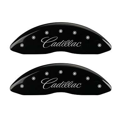Накладки на суппорта цвет черный с логотипом Cadillac комплект 4шт. MGP CPR4533B для Cadillac Escalade 2007-2020